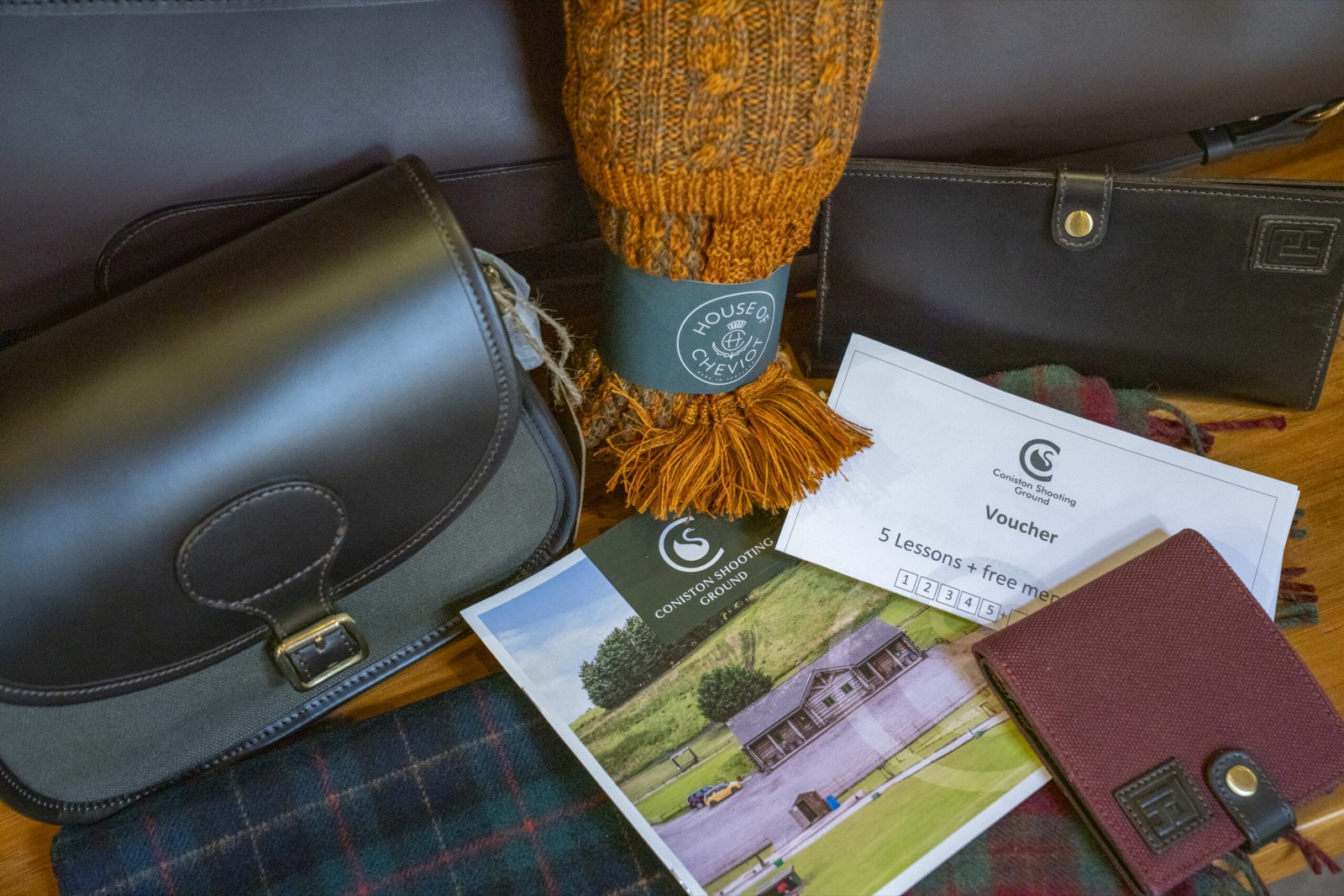 Gift vouchers and country goods in the shop
